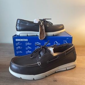 Birkenstock Idaho Boat Shoes with Natural Leather in Cohiba Color